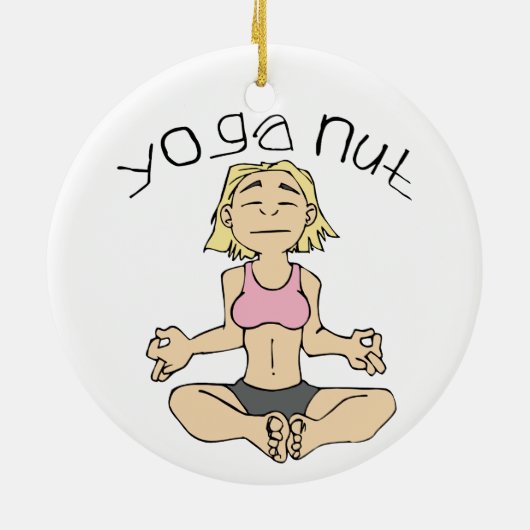 Yoga Nut Yogi Ornament (Achterkant)