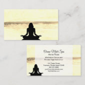 *~* Yoga Ocean Beach Mindfulness Meditation Zee Visitekaartje (Voorkant / Achterkant)