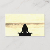 *~* Yoga Ocean Beach Mindfulness Meditation Zee Visitekaartje (Voorkant)