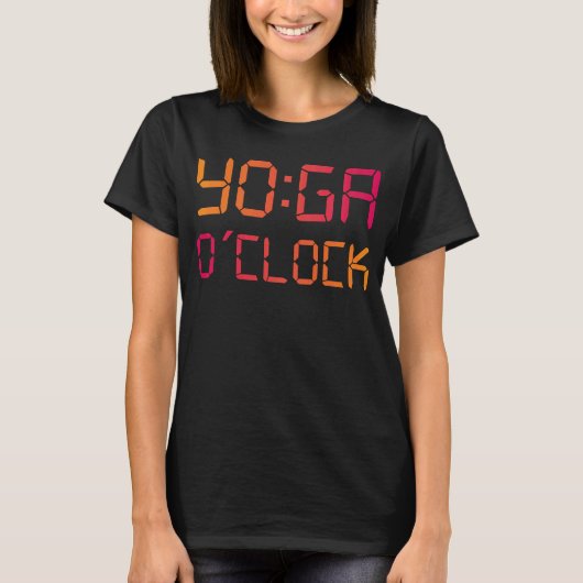 YOGA O'Clock Funny Yoga T-shirt (Voorkant)