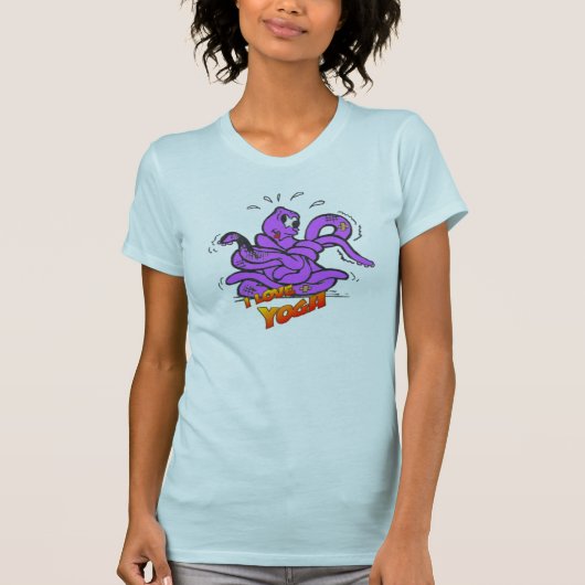Yoga Octopus in een Knot Apparel Womens T-shirt (Voorkant)