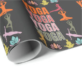 YOGA-oefening. Cadeaupapier (Rol Hoek)