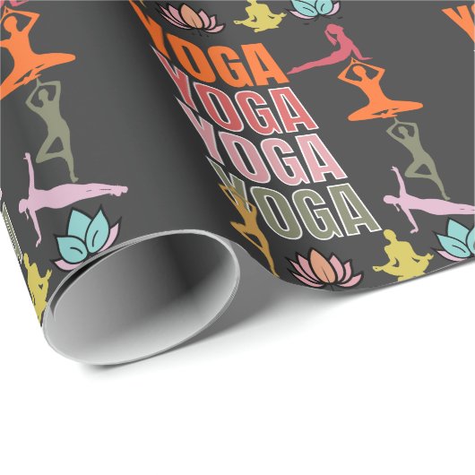 YOGA-oefening. Cadeaupapier (Rol Hoek)