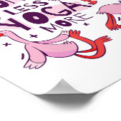 Yoga Oefening Flamingo's Poster (Hoek)