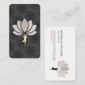 Yoga Oefening Lotus Bloem Patroon Visitekaartje (Voorkant / Achterkant)