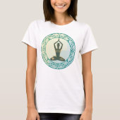 Yoga Oefening Zittend Pose Meditatie T-shirt (Voorkant)