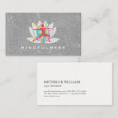 Yoga Oefeningen | Lotus Bloem Visitekaartje (Voorkant / Achterkant)