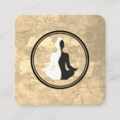 Yoga Oefeningen | Meditatie Vierkante Visitekaartje (Voorkant)
