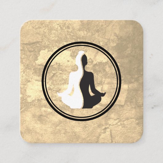 Yoga Oefeningen | Meditatie Vierkante Visitekaartje (Voorkant)
