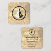 Yoga Oefeningen | Meditatie Vierkante Visitekaartje (Voorkant / Achterkant)