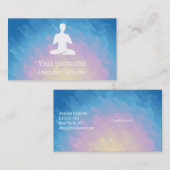 Yoga- of Pilates-instructeur visitekaartje (Voorkant / Achterkant)