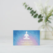 Yoga- of Pilates-instructeur visitekaartje (Staand voorkant)
