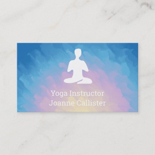 Yoga- of Pilates-instructeur visitekaartje (Voorkant)