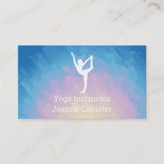 Yoga of Pilates Instructor Visitekaartje (Voorkant)