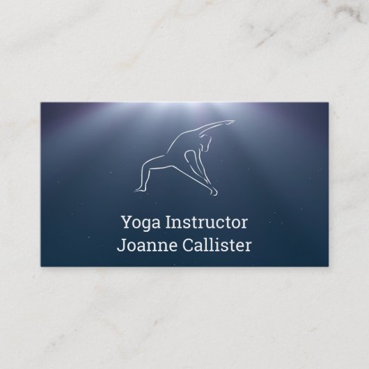 Yoga of Pilates Instructor Visitekaartje (Voorkant)