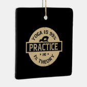 Yoga, Om, Angst, Uitwerken, Meditatie, Leerster Keramisch Ornament (Rechts)
