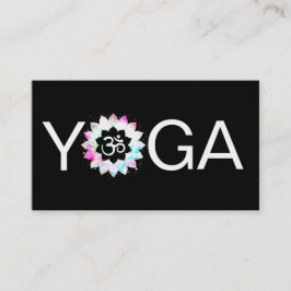 *~* Yoga OM Aum Docent Mandala Lotus Visitekaartje