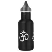 Yoga, Om Aum Icon, Hindoeïssymbool, zwart wit Waterfles (Links)