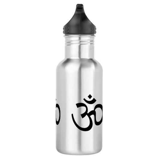 Yoga, om aum icoon, hindoeïsme symbool, waterfles  (Rechts)