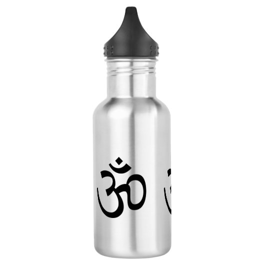 Yoga, om aum icoon, hindoeïsme symbool, waterfles  (Links)