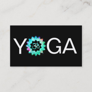 *~* Yoga OM Docent Aum Lotus Mandala Visitekaartje