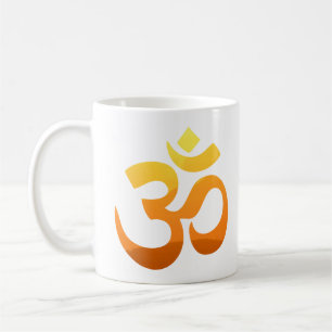 Yoga Om Mantra Gold Sun Meditation Inspirerend Koffiemok