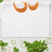 Yoga Om Mantra Gold Sun Meditation Yellow Oranje Theedoek (Gevouwen)