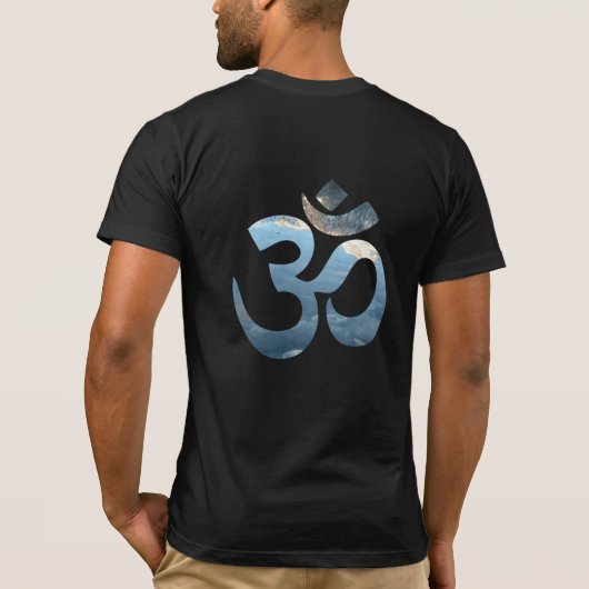 Yoga Om Mantra Mannen Bella Canvas Terug Print T-shirt (Achterkant)