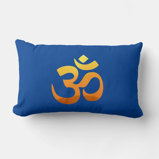 Yoga Om Mantra Symbol Asana Relax Meditation Kussen (Voorkant)