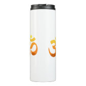 Yoga Om Mantra Symbol Gold Sun Asana Meditation Thermosbeker (Achterkant)