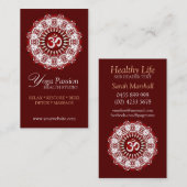 Yoga Om Passion New age Visitekaartjes (Voorkant / Achterkant)