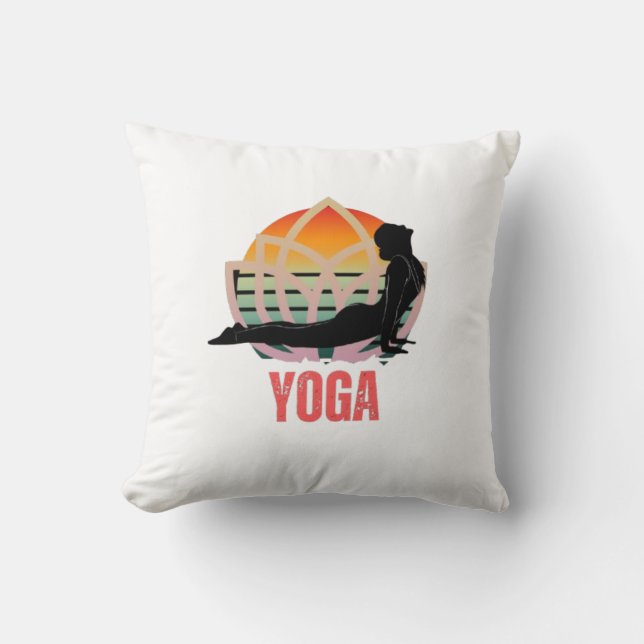 Yoga: omarm de flow kussen (Voorkant)