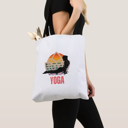 Yoga: omarm de flow tote bag (Dichtbij)