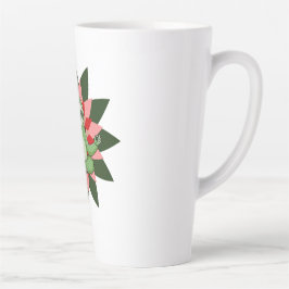 Yoga-ontspanning met Elegante Bloemkunst Latte Mok