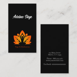 Yoga-ontwerp Visitekaartje