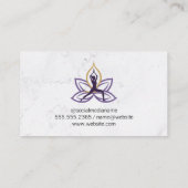 Yoga op de vloer visitekaartje (Achterkant)