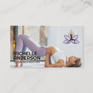 Yoga op de vloer visitekaartje