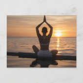 Yoga op het strand briefkaart (Voorkant)