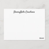 Yoga op het strand Briefkaart (Achterkant)