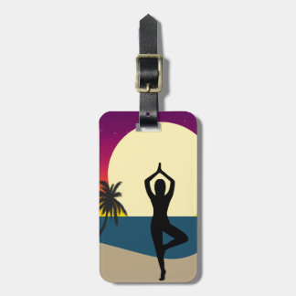 Yoga op Sunset Bagagelabel