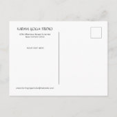 Yoga Open House Karma Uitnodiging Briefkaart (Achterkant)