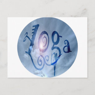 Yoga Outdoor Clouds Briefkaart