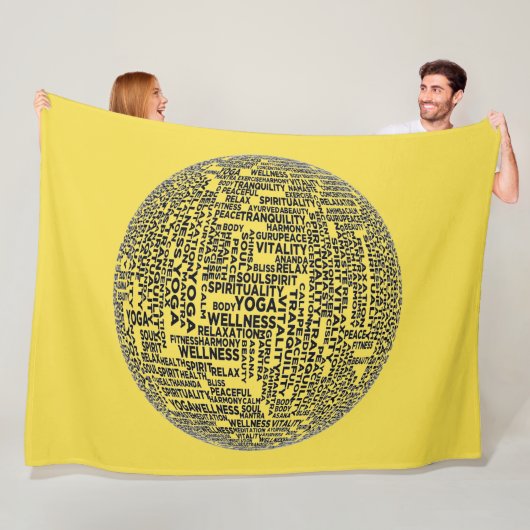 YOGA OVERTUIGINGEN FLEECE DEKEN (In situ)