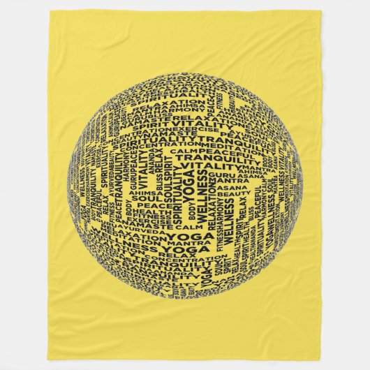 YOGA OVERTUIGINGEN FLEECE DEKEN (Voorkant)