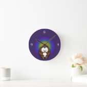 yoga owl ronde klok (Huis)