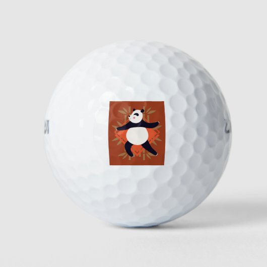 Yoga Panda Golfballen (Voorkant)