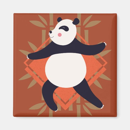 Yoga Panda Magneet (Voorkant)