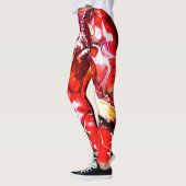 yoga pant unieke acrylverfafdruk leggings (Links)