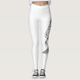 Yoga Pants with Dragon Motif Leggings