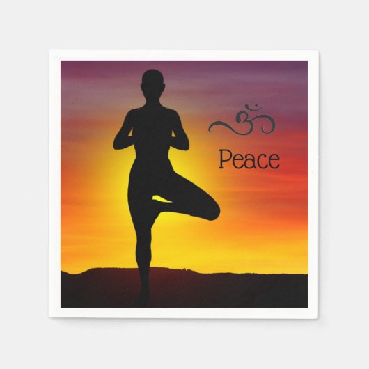 Yoga Paper Napkin Servet (Voorkant)